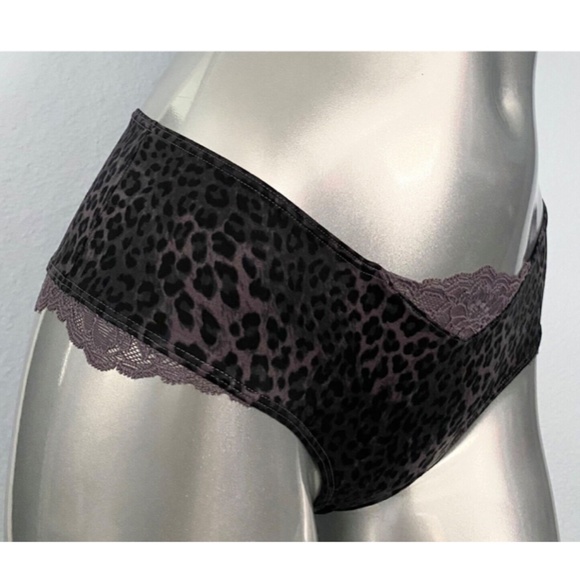 Victorias Secret Nwt Very Sexy Leopard Stretch Lace Up Micro Cheeky Panty - Picture 4 of 4